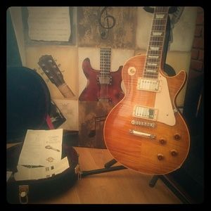 Lemon burst custom Gibson les paul